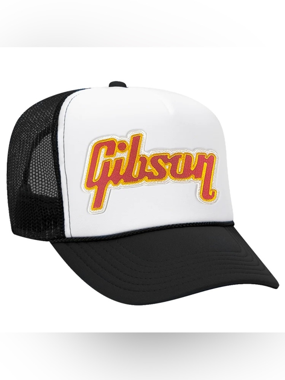 Aviator Nation Gibson Black/ White Trucker SnapBack Hat NWOT 🏷️